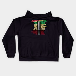 Juneteenth Dream Lead Fight Kids Hoodie